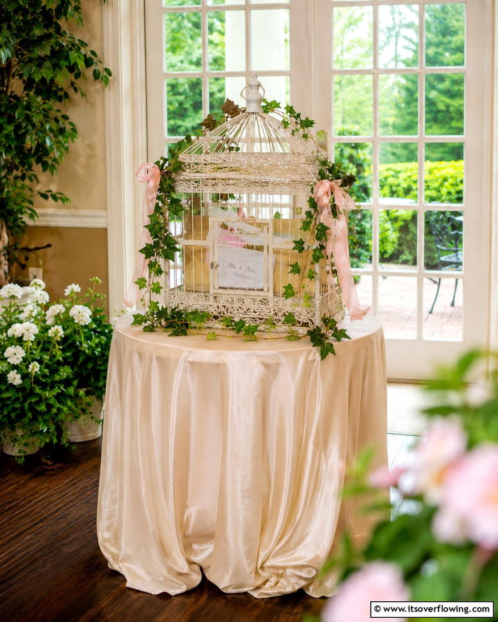 Birdcage Wedding Card Holder - 30 Creative Wedding Card Box Designs for Guests