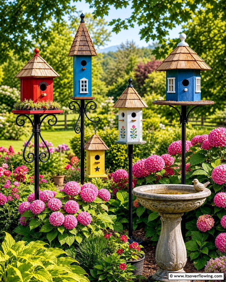 Birdhouses and Feeders - 25 Memorial Garden Ideas to Honor Loved Ones