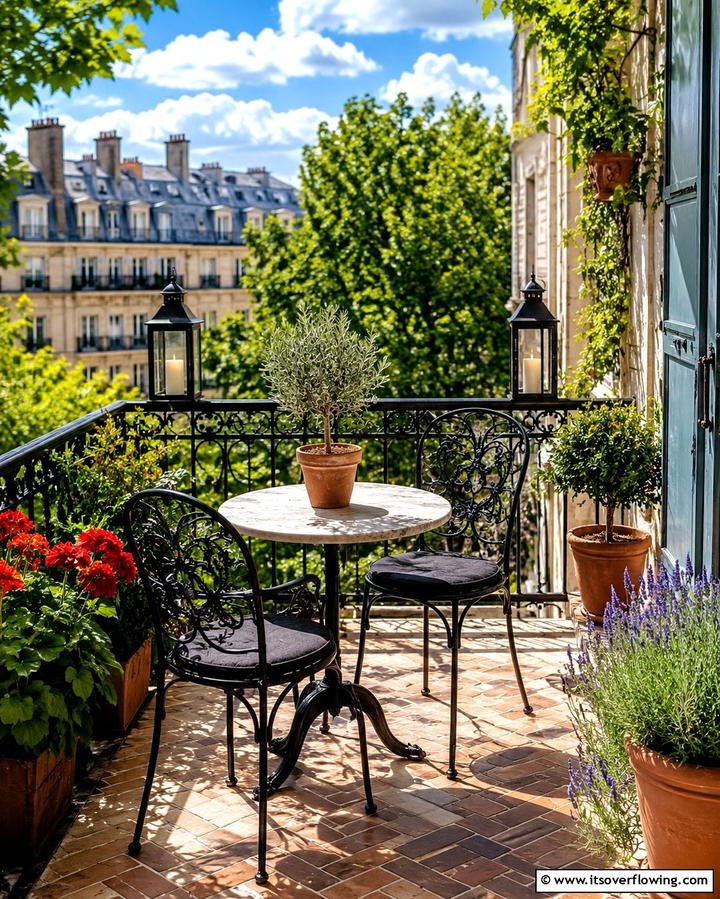 Bistro Set for Dining - 25 Balcony Deck Ideas- Transform Your Outdoor Space