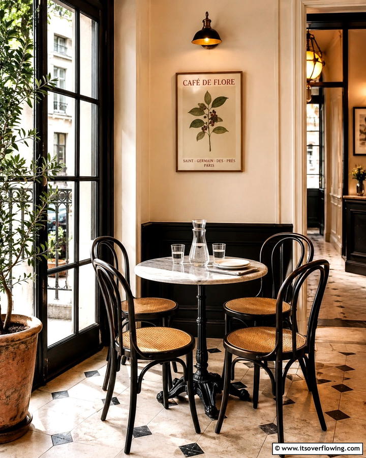 Bistro Style Furniture - 25 Parisian Dining Room Ideas for Elegant Spaces