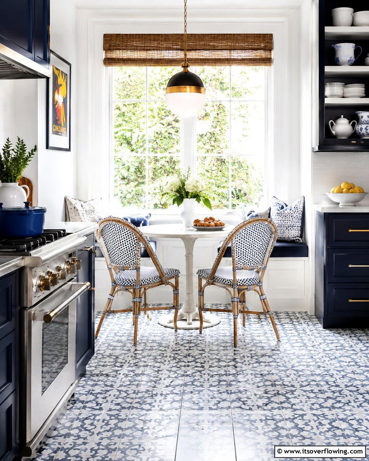 Bistro Style Kitchen Seating - 25 French Interior Design Ideas for Elegant Living