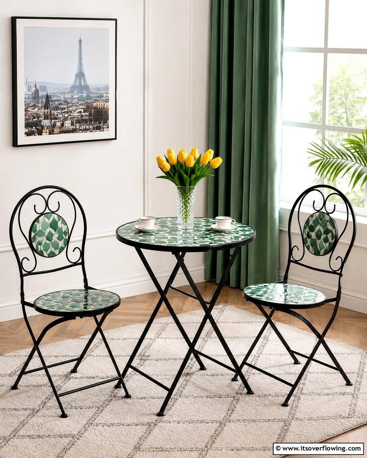 Bistro Table Set - 25 Small Screened-in Porch Ideas for Comfort