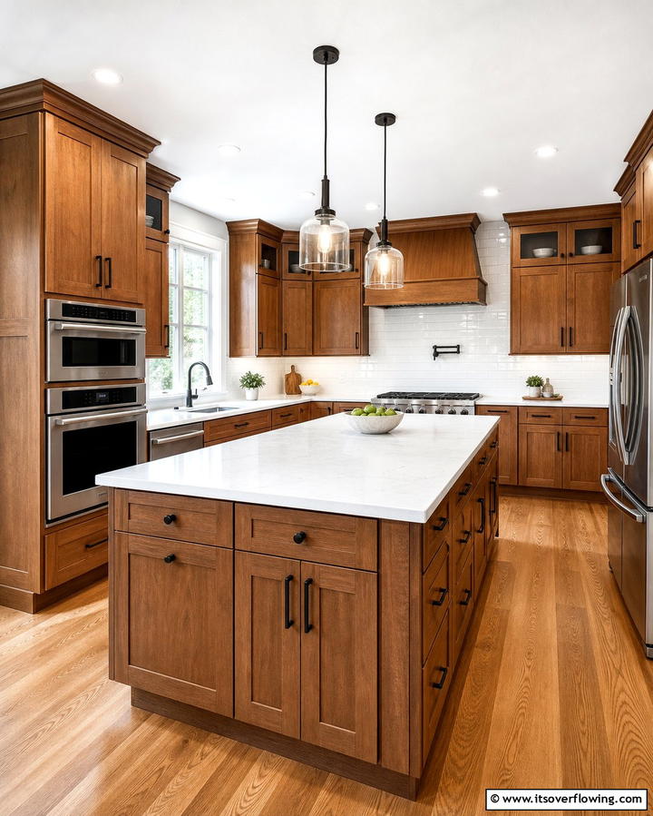 Black Cabinet Hardware - 25 Black and Brown Kitchen Ideas for a Bold Look