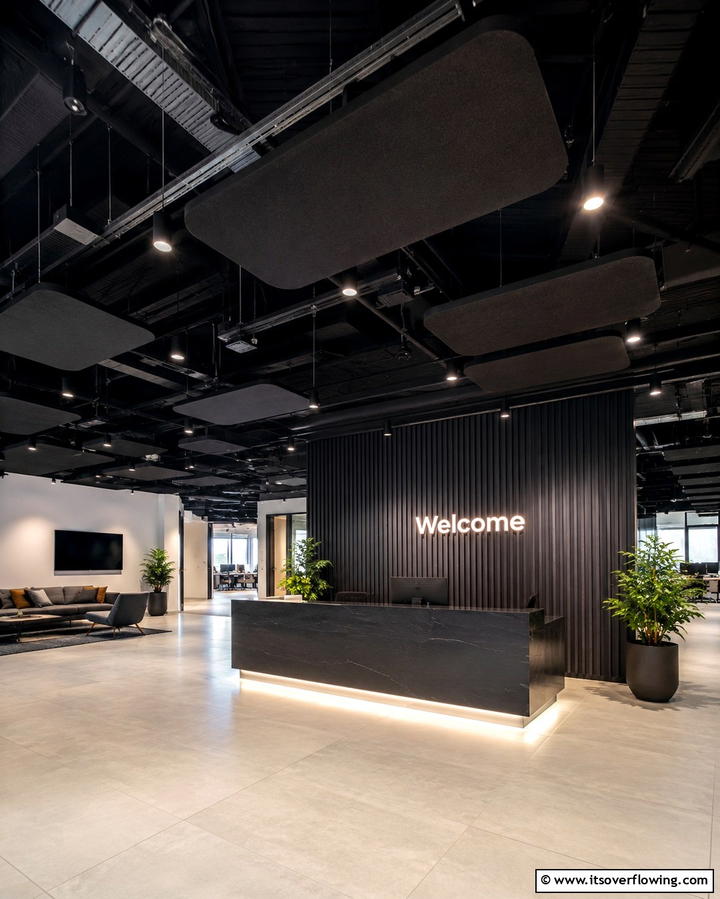 Black Ceiling with Floating Elements - 30 Modern Black Ceiling Design Ideas for Dramatic Interiors