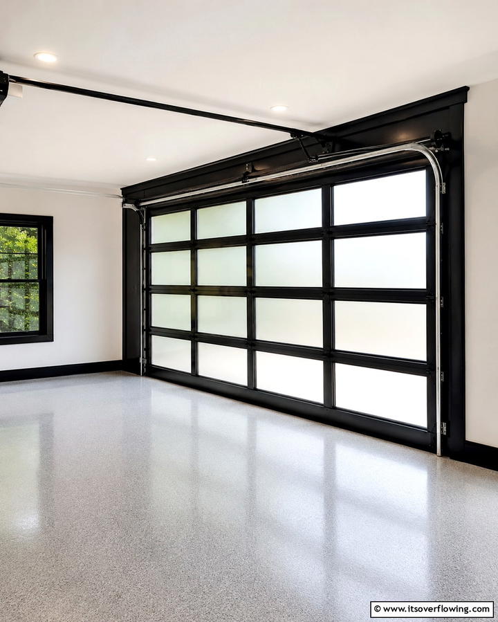 Black Garage Windows with Trim - 25 Black Garage Ideas for a Sleek and Functional Space