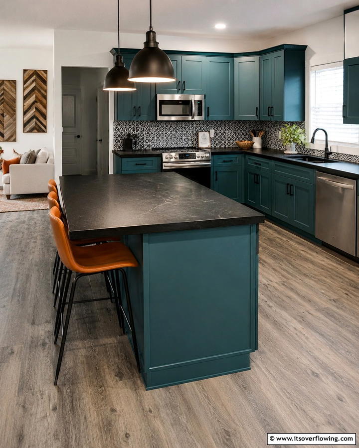 Black Laminate Countertops for Budget Friendly Style - 25 Black Kitchen Countertops for a Bold Statement