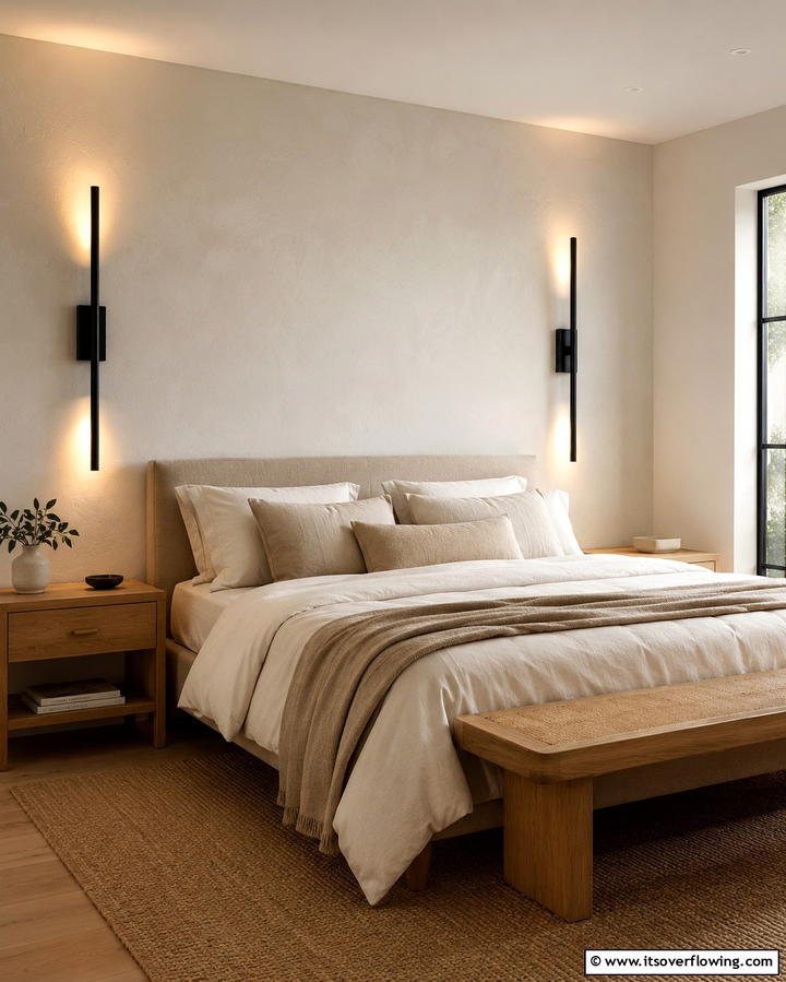 Black Matte Wall Sconces - 25 Matte Black Bedroom Ideas for a Sleek and Modern Look