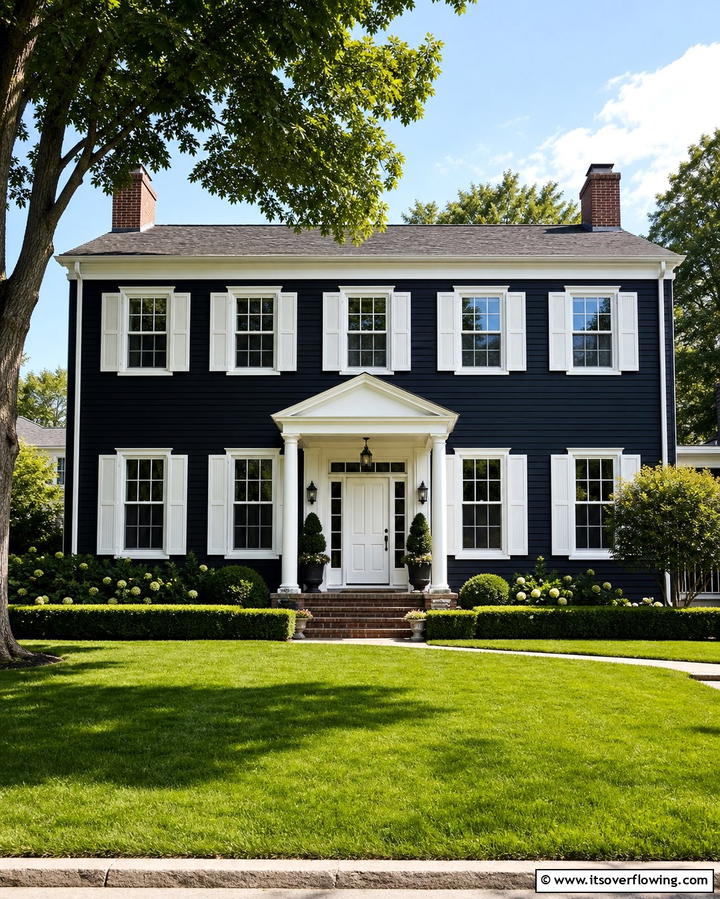 Black Siding with White Trim - 25 Black Siding House Ideas for a Bold and Modern Look