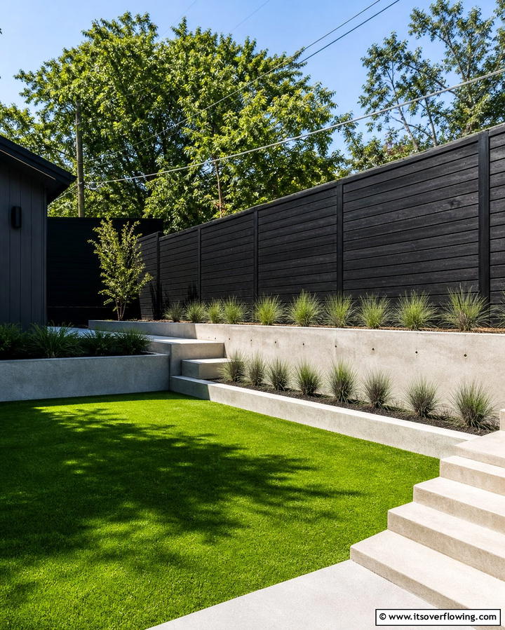 Black Stained Wood Fence - 25 Wood Fence Ideas to Enhance Your Outdoor Space