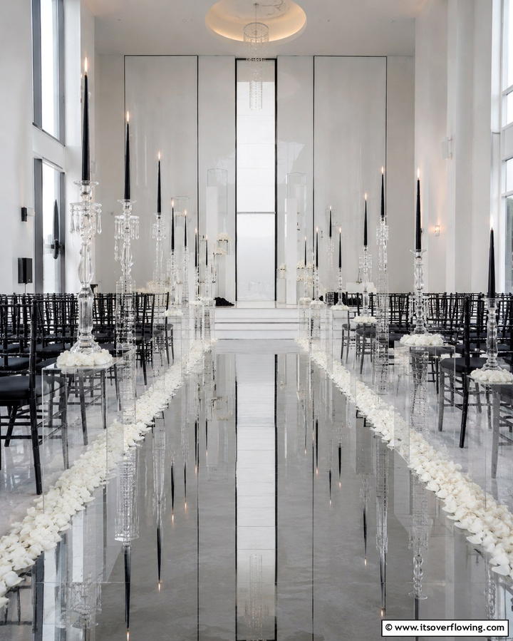 Black Tapered Candles - 30 Black-Themed Wedding Decor Ideas for Bold Celebrations