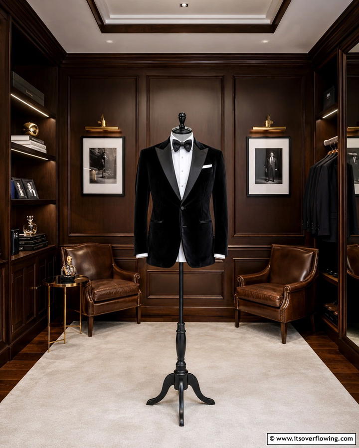 Black Velvet Grooms Jacket - 30 Black-Themed Wedding Decor Ideas for Bold Celebrations