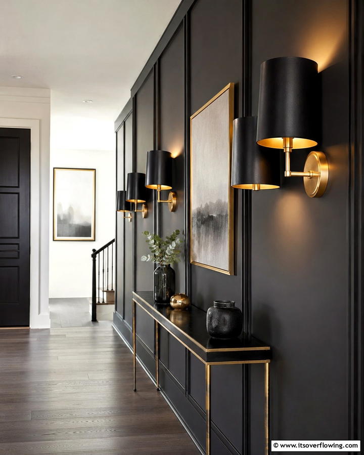 Black and Gold Sconces - 30 Bedroom Wall Sconce Ideas for Ambiance & Space-Saving