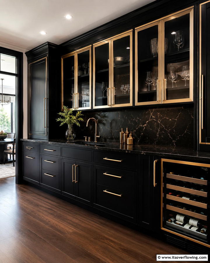 Black and White Classic - 25 Two-Tone Kitchen Cabinet Ideas for a Modern Look