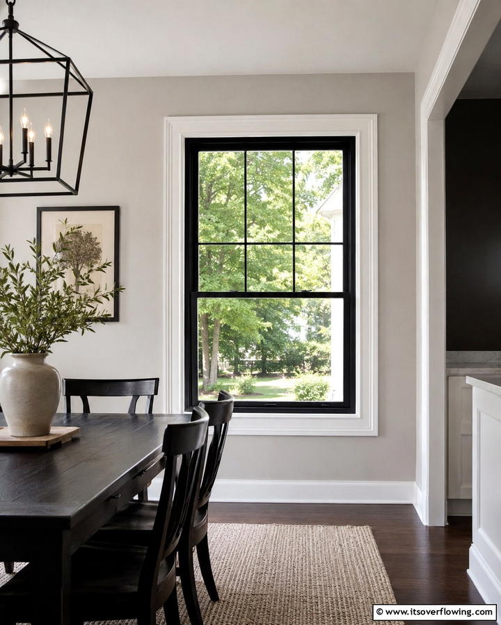 Black and White Dual Tone Trim - 30 Modern Window Trim Ideas for Stylish Home Maintenance