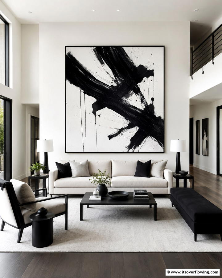 Black and White Furniture Pairing - 25 Black and White Living Room Ideas for a Classic Look