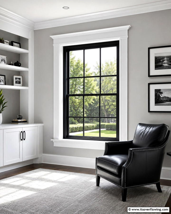 Black and White Trim for Timeless Contrast - 30 Modern Window Trim Ideas for Stylish Home Maintenance