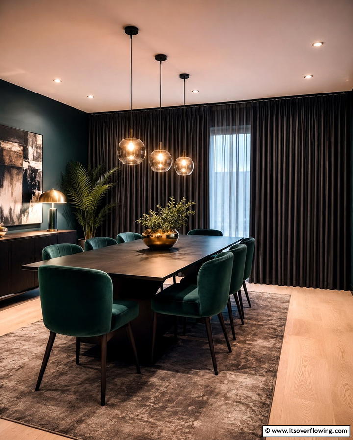 Blackout Curtains for Light Control - 25 Dining Room Window Treatments for Elegant Spaces