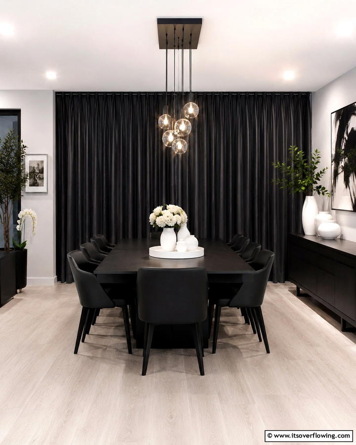 Blackout Curtains for Privacy - 25 Elegant Dining Room Curtain Ideas to Transform Your Space