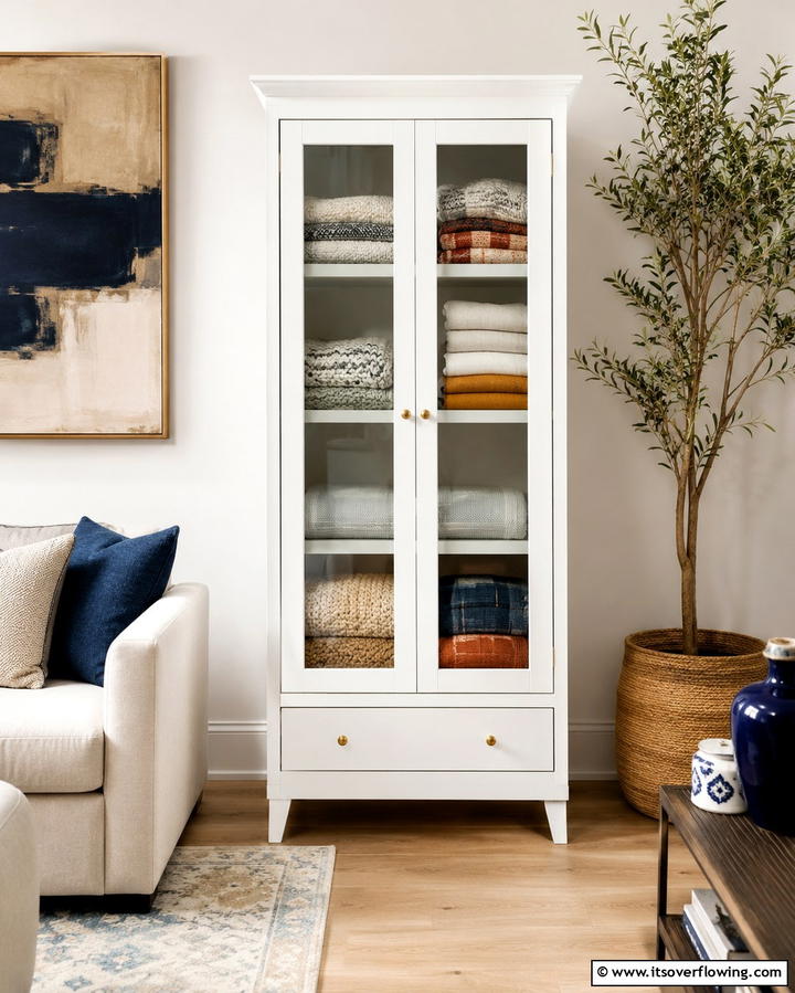 Blanket Cabinet - 25 Creative Blanket Storage Ideas for Cozy Homes
