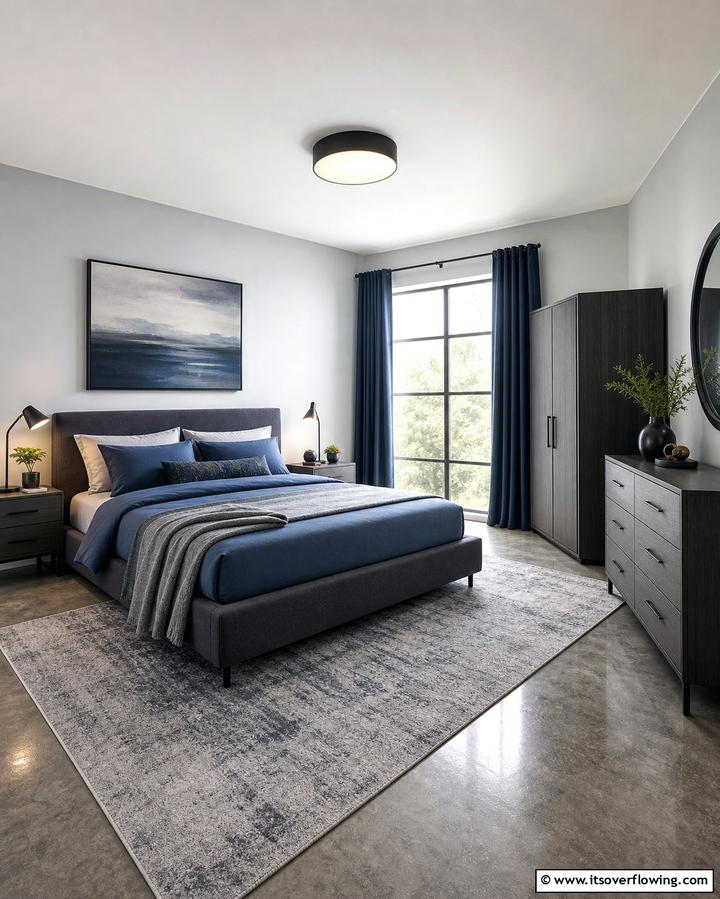Blue and Gray Palette - 25 Girls Blue Bedroom Ideas- Fresh & Calming Designs