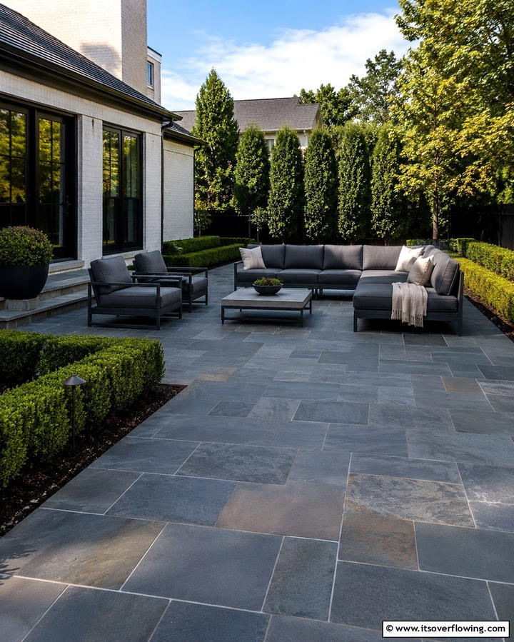 Bluestone Elegance - 25 Stone Patio Ideas for Natural Outdoor Beauty