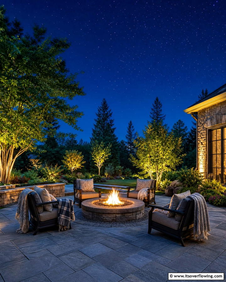 Bluestone Patio with Fire Pit for Cozy Gatherings - 25 Beautiful Bluestone Patio Ideas for Outdoor Living