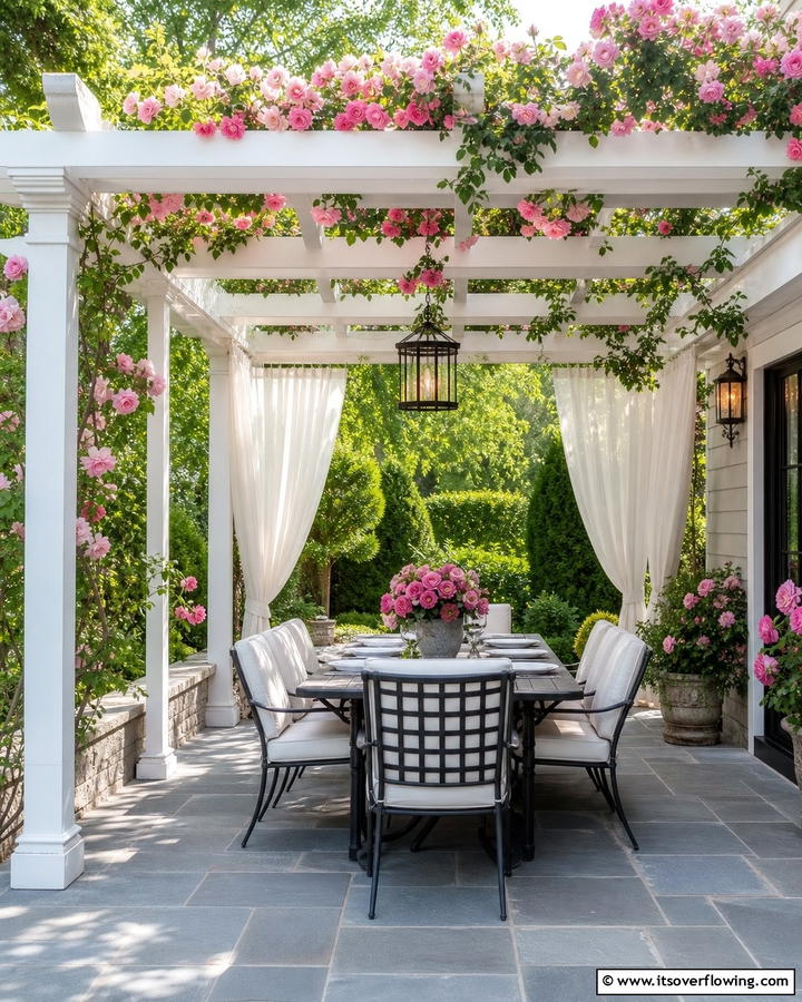 Bluestone Patio with Pergola for Shade and Style - 25 Beautiful Bluestone Patio Ideas for Outdoor Living