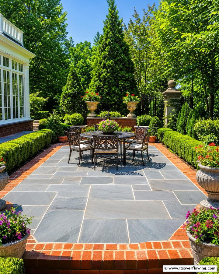 Bluestone and Brick Border Patios - 25 Beautiful Bluestone Patio Ideas for Outdoor Living