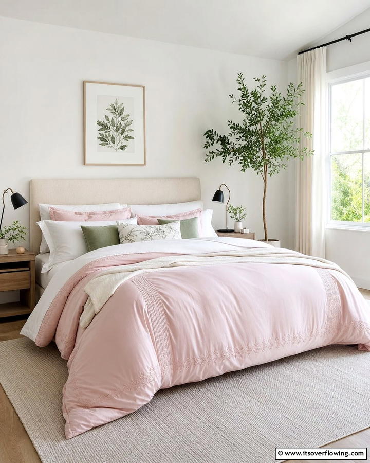 Blush Pink Duvet Cover - 25 Dreamy Blush Pink Bedroom Ideas for a Romantic Look