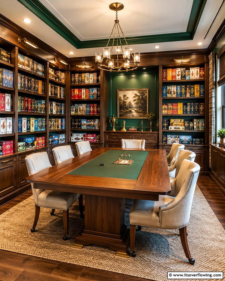 Board Game Sanctuary - 30 Game Room Ideas for Fun Home Entertainment Spaces