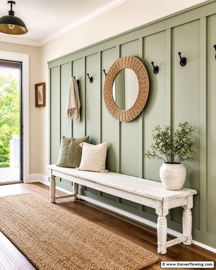Board and Batten Accent Wall - 25 Wood Trim Accent Wall Ideas for a Warm Touch