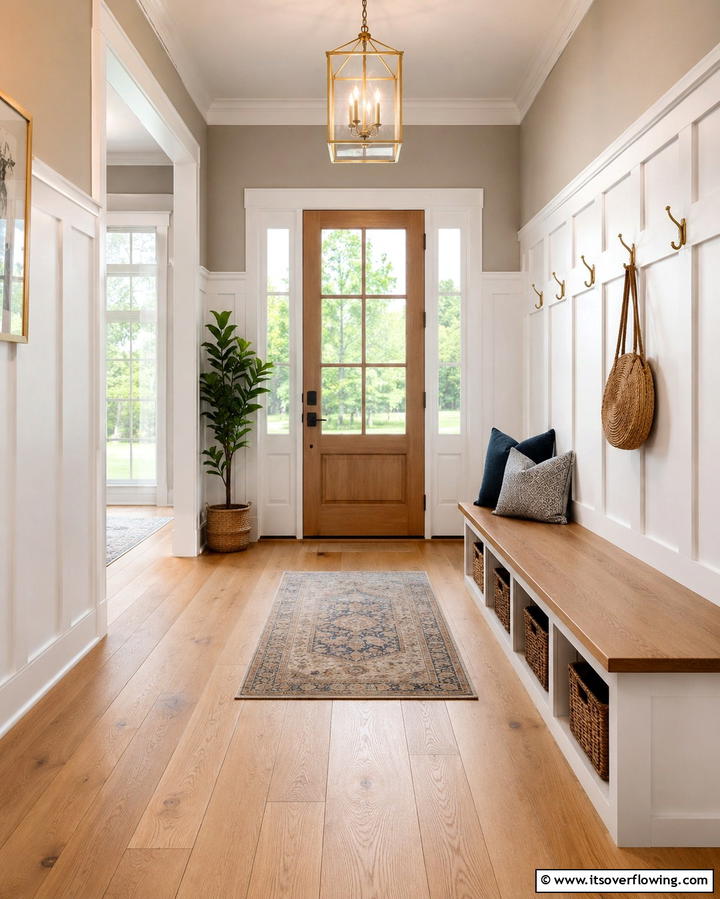 Board and Batten Wainscoting for Versatile Style - 20 Creative Wainscoting Entryway Ideas to Welcome Guests