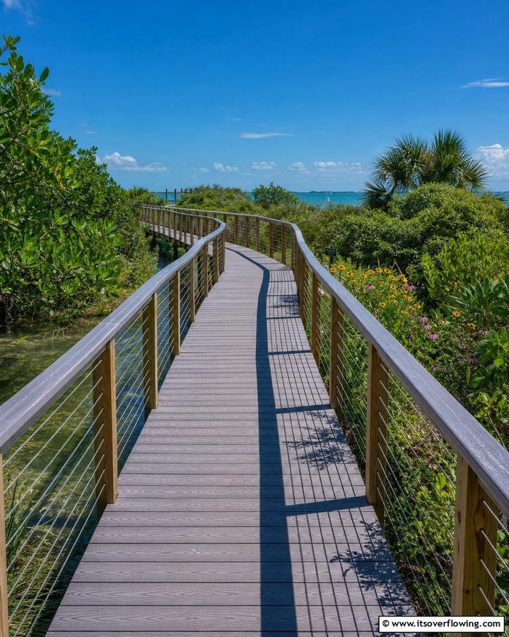 Boardwalk Style Elevated Walkway - 20 Elevated Walkway Ideas for a Unique Landscape