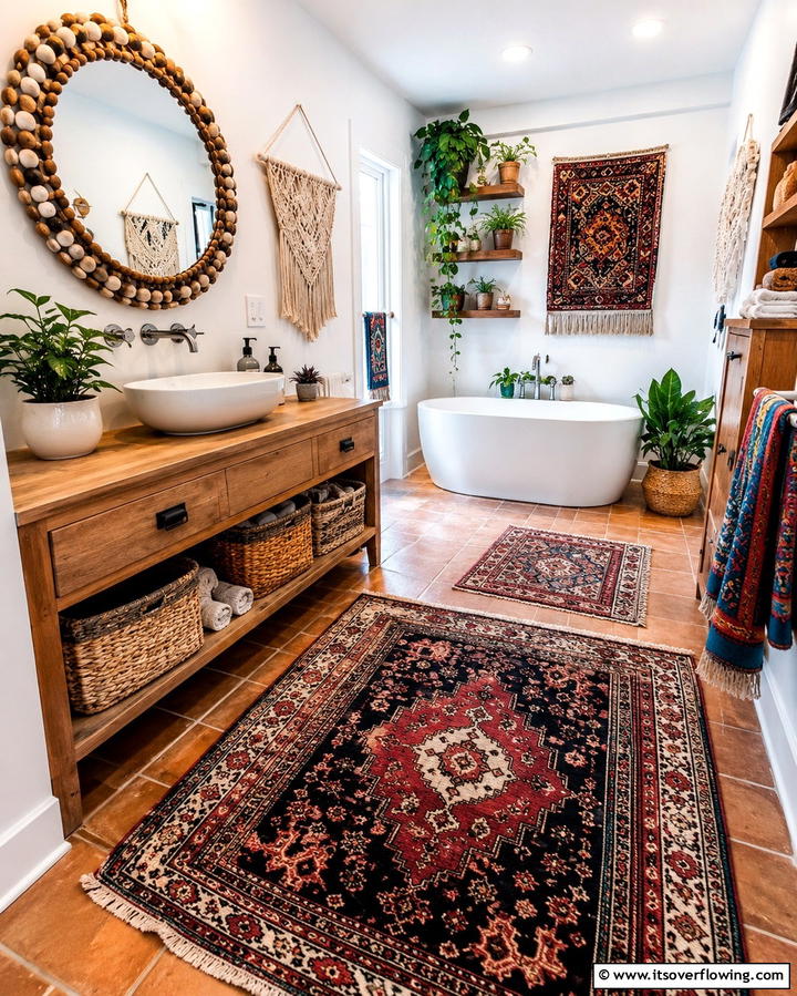 Bohemian Accessories - 25 Eclectic Bathroom Ideas for a Unique and Personalized Space