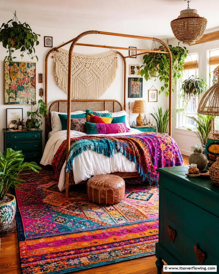 Bohemian Artistic Escape - 21 Modern Bedroom Interior Design Ideas for Elegant Spaces
