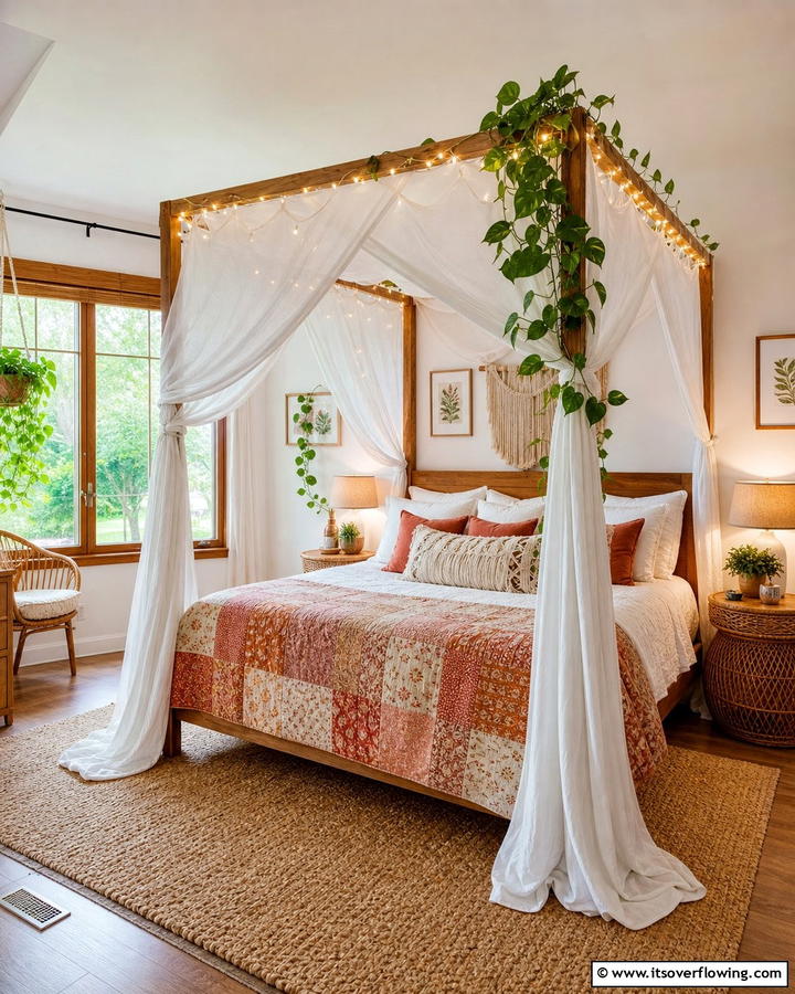 Bohemian Canopy Beds - 20 Boho Cottage Style Decor Ideas for a Cozy Home