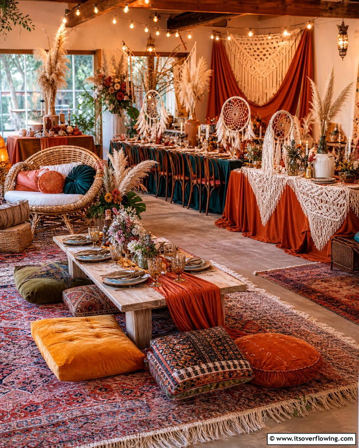 Bohemian Chic Ambiance Wedding Shower - 21 Fun Wedding Shower Ideas to Celebrate the Couple