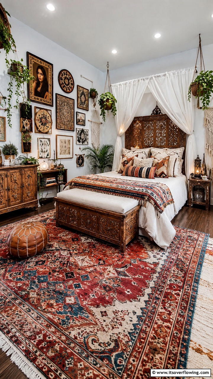 Bohemian Chic Hideaway - 30 Bedroom Ideas For Couples- Romantic Retreat Inspiration