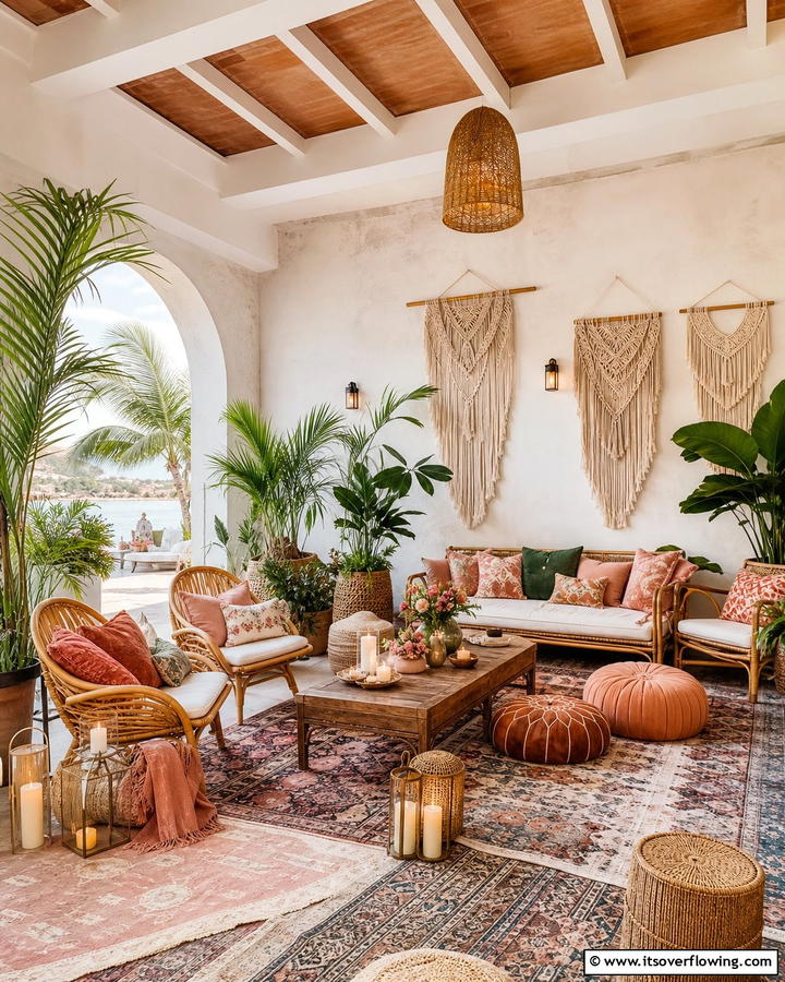 Bohemian Chic Lounge - 21 Spring Wedding Theme Ideas for Fresh Celebrations