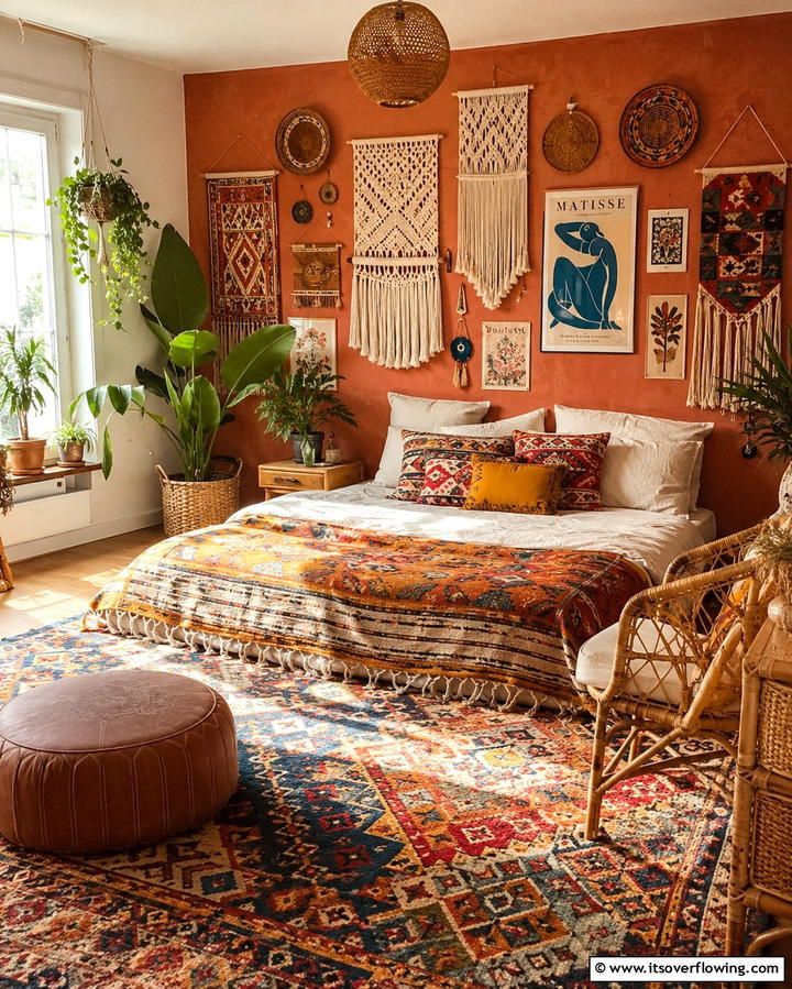 Bohemian Collage - 20 Wall Collage Ideas to Showcase Your Memories