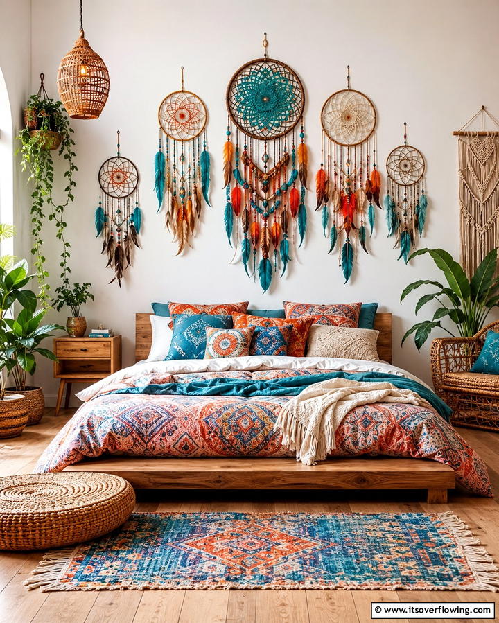Bohemian Dreamcatchers - 25 Vibrant Colorful Boho Decor Ideas for Your Space