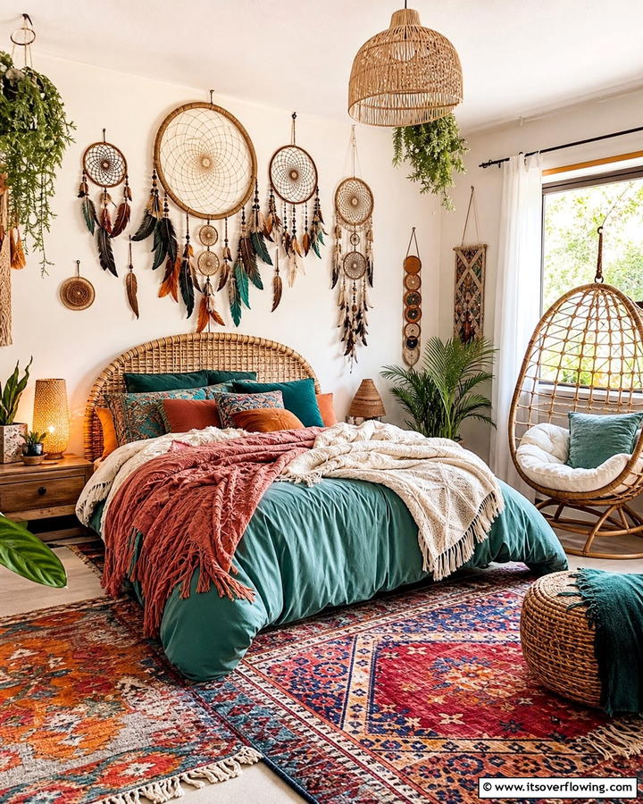 Bohemian Dreamcatchers - 20 Girls Boho Bedroom Ideas for a Chic and Relaxing Space