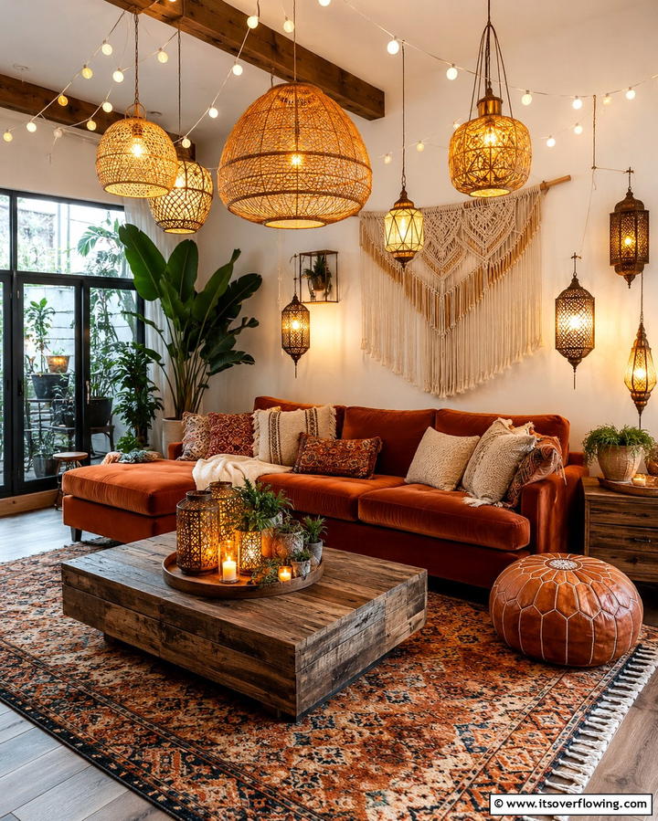 Bohemian Lighting Fixtures - 30 Eclectic Boho Decor Ideas for a Free-Spirited Home Vibe