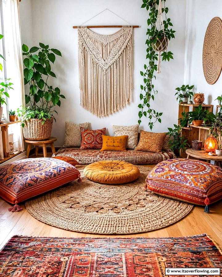 Bohemian Meditation Nook - 25 Meditation Room Ideas for Peaceful Retreats