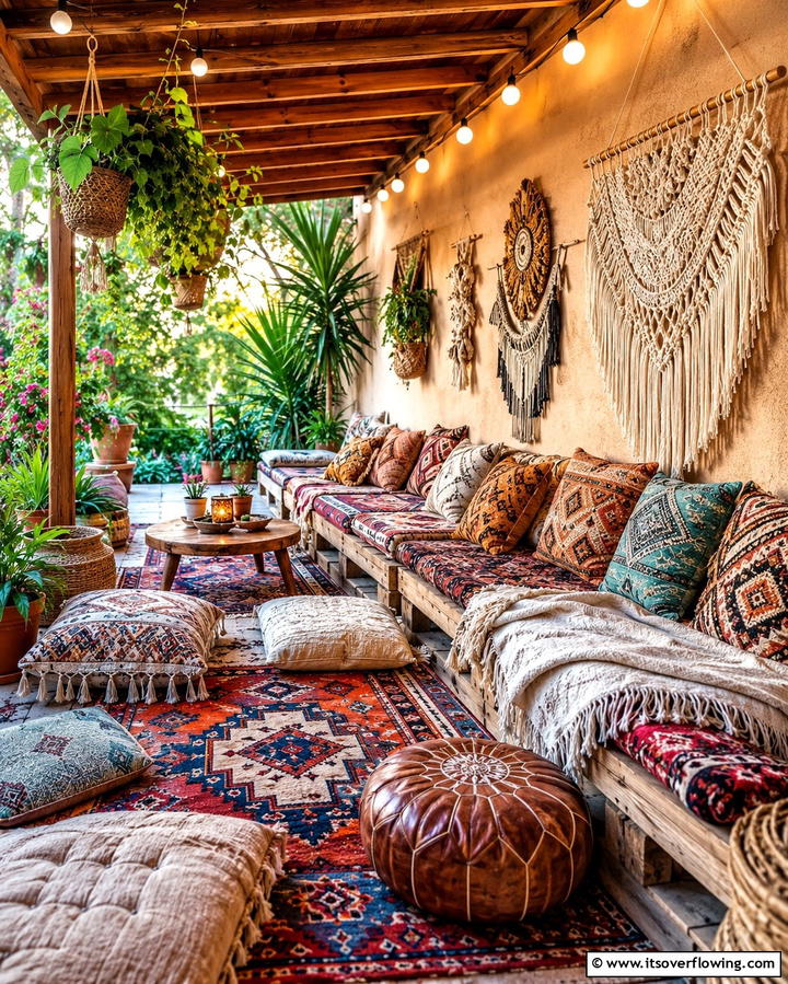 Bohemian Paradise - 25 Side Porch Ideas to Enhance Your Outdoor Living Space