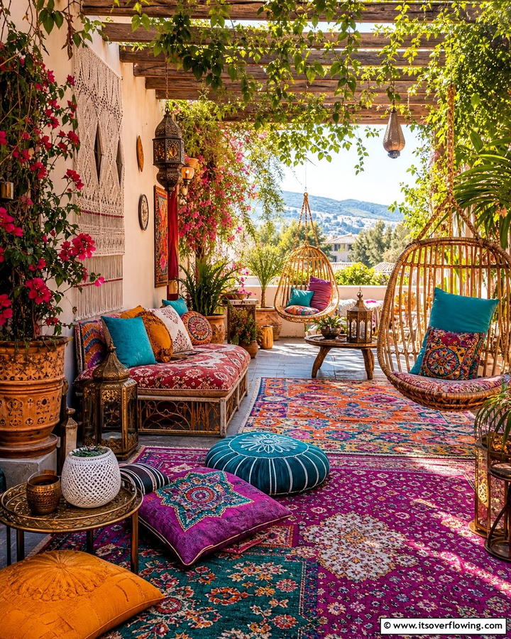 Bohemian Patio Accents - 21 Patio Decor Concepts to Refresh Your Outdoor Living Area