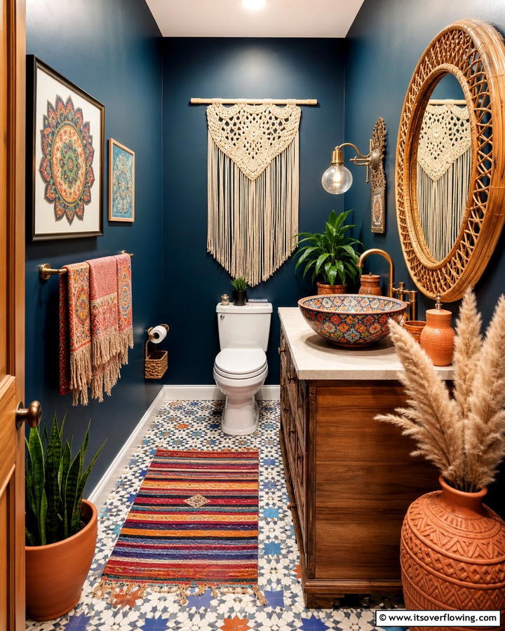 Bohemian Rhapsody Powder Room - 21 Powder Room Designs for Stylish Small Bathroom Spaces
