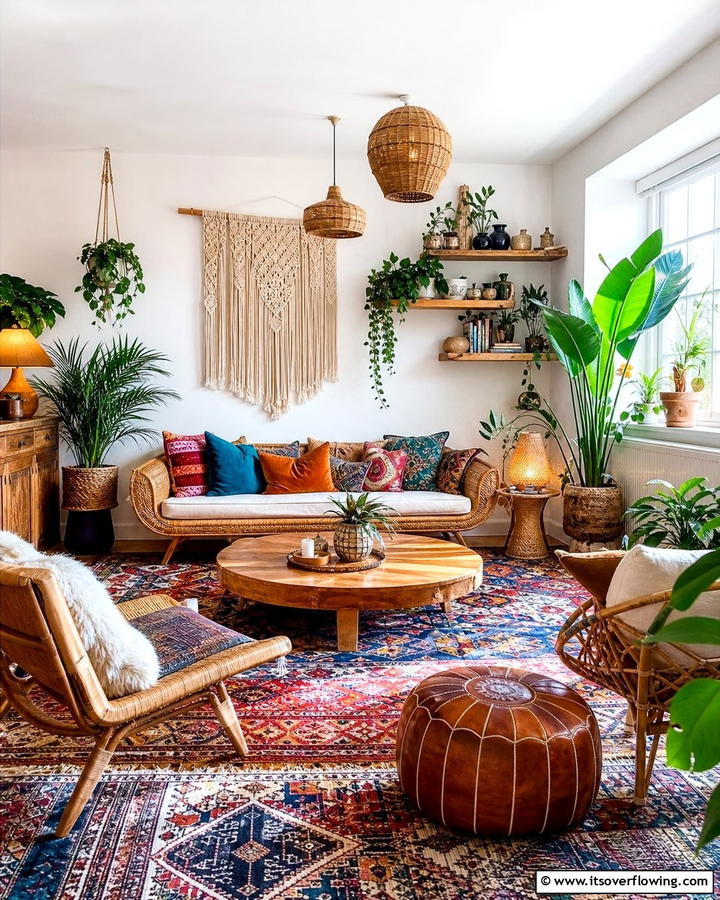 Bohemian Rhapsody - 21 Living Room Design Ideas for a Cozy & Chic Atmosphere