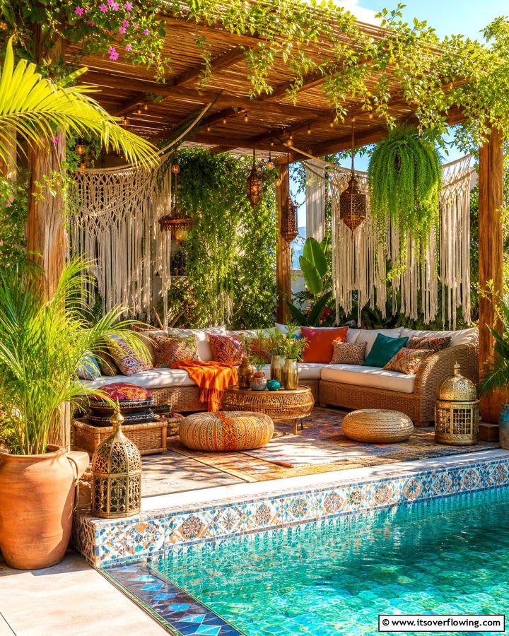 Bohemian Style Pool Gazebo - 20 Pool Gazebo Ideas for a Stunning Backyard Oasis