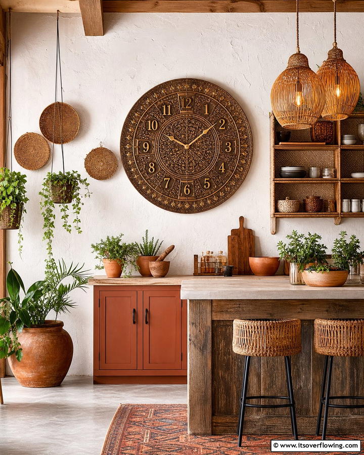 Bohemian Wall Clocks - 25 Boho Wall Decor Ideas for a Vibrant and Artistic Home